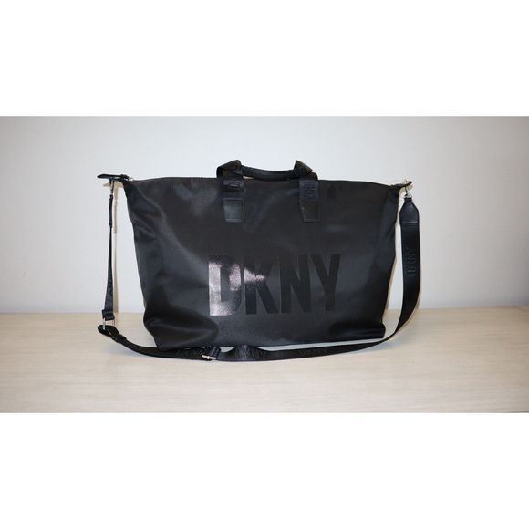 DKNY R24XEW09 Large Black Luca Overnighter Duffle Bag $228 - Picture 6 of 16